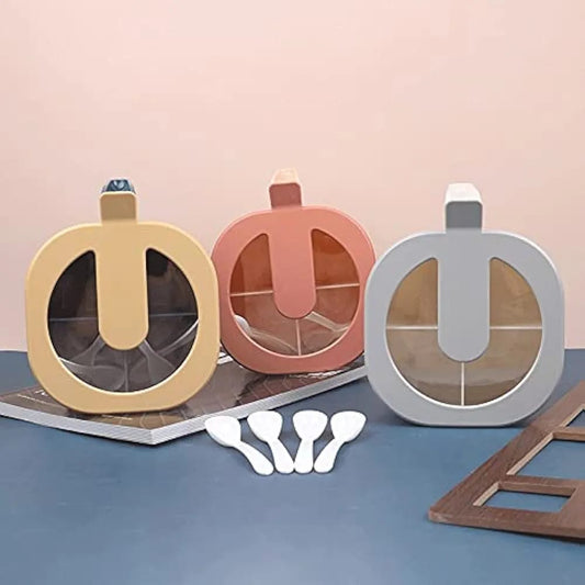 Buy 1 Get 1 Free - 4 Partition Spices Storage Box