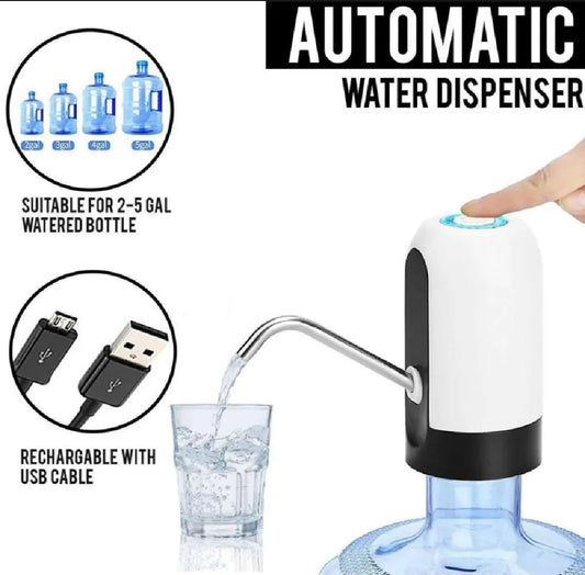 Automatic Rechargeable Electric Water Pump Dispenser for Home & Travel USB Wireless