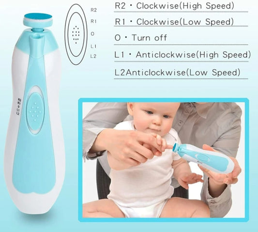 Baby Nail Cutter Clippers Kit File for Kids Safe Electric Baby Nail Trimmer