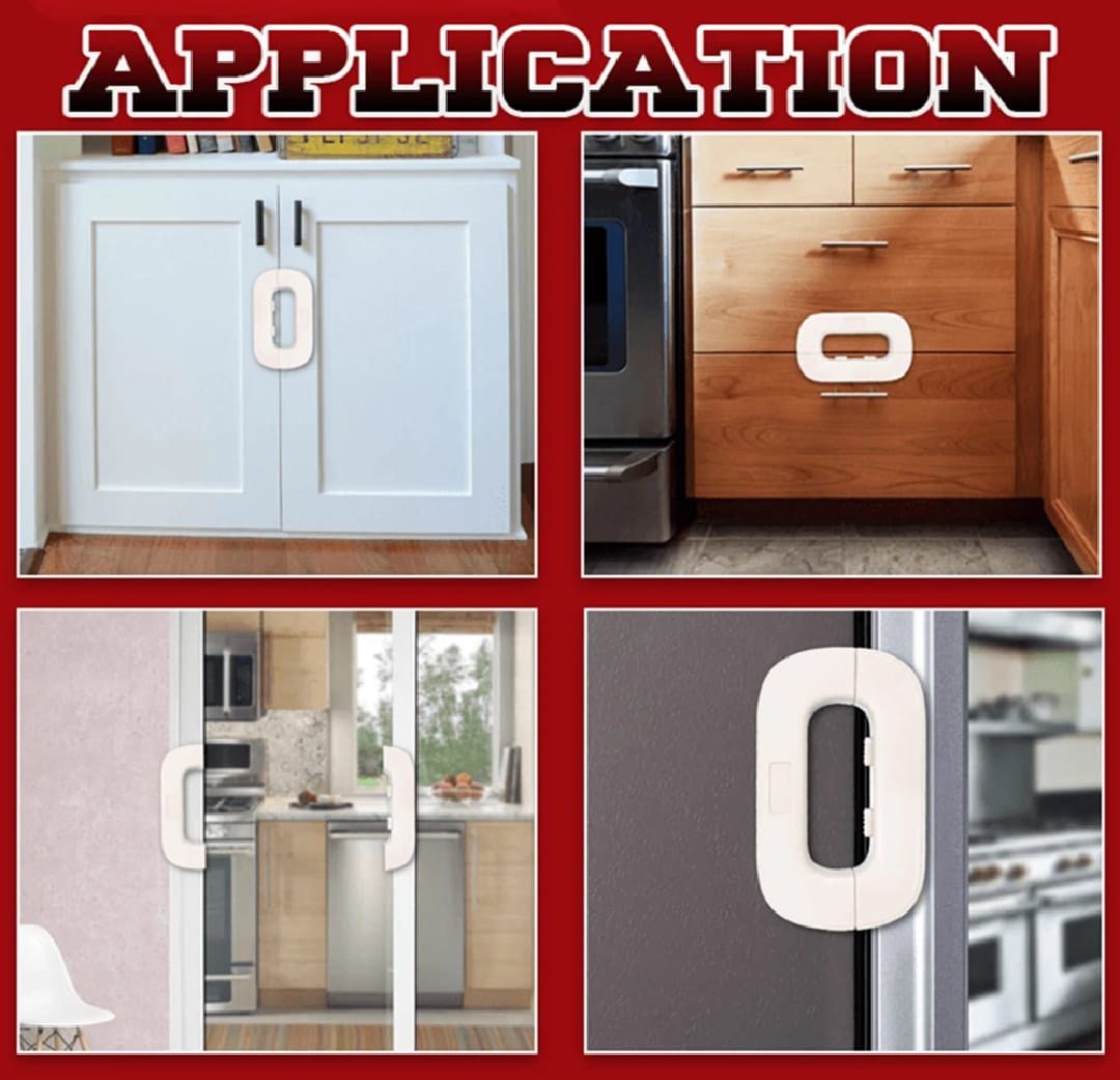 Multifunctional Fridge Door Drawer Lock, Household Refrigerator Lock, Baby Security Cabinet Lock