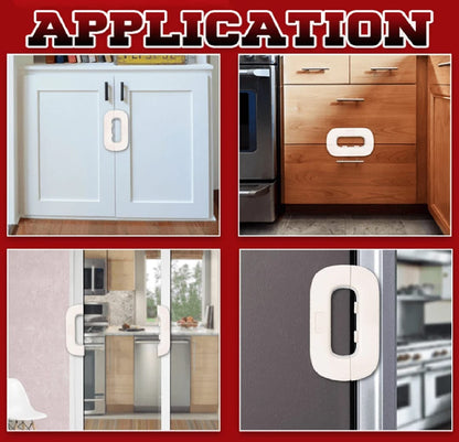 Multifunctional Fridge Door Drawer Lock, Household Refrigerator Lock, Baby Security Cabinet Lock