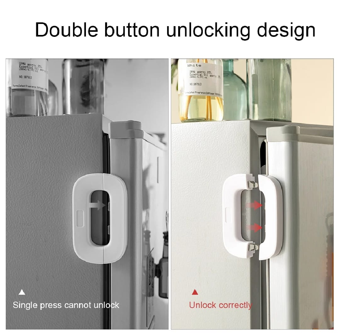 Multifunctional Fridge Door Drawer Lock, Household Refrigerator Lock, Baby Security Cabinet Lock