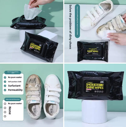 Pack Of 2 Portable Shoes Cleaning Wipes, Disposable Shoe Wipes, Dirt Cleaning Wipes